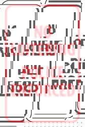 Parking Lot Sign: Rectangle, 