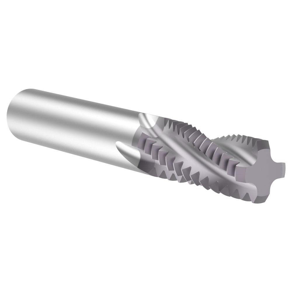 Helical Flute Thread Mill: 3/4-10, Internal & External, 4 Flute, 1/2