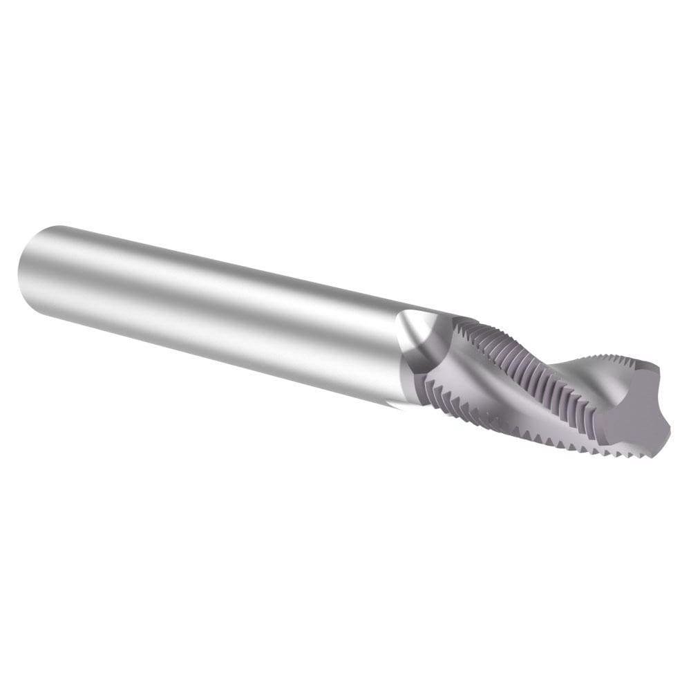 Helical Flute Thread Mill: Internal & External, 3 Flute, 1/4