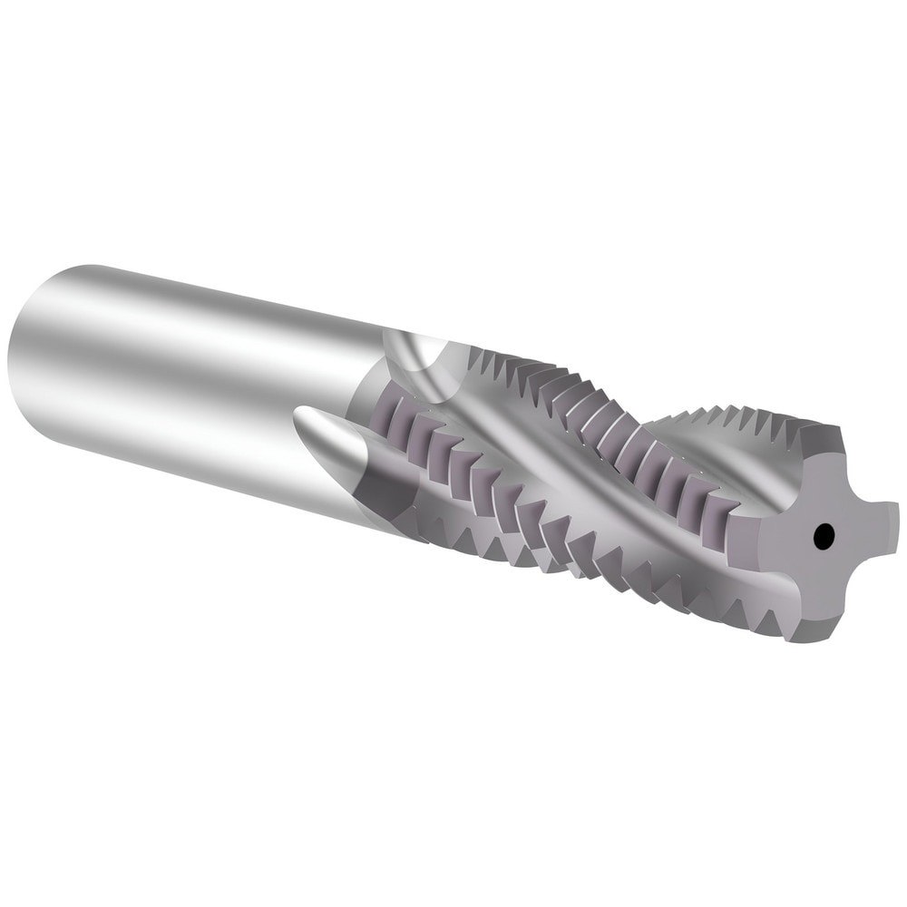 Helical Flute Thread Mill: 7/8, Internal/External, 4 Flute, 5/8