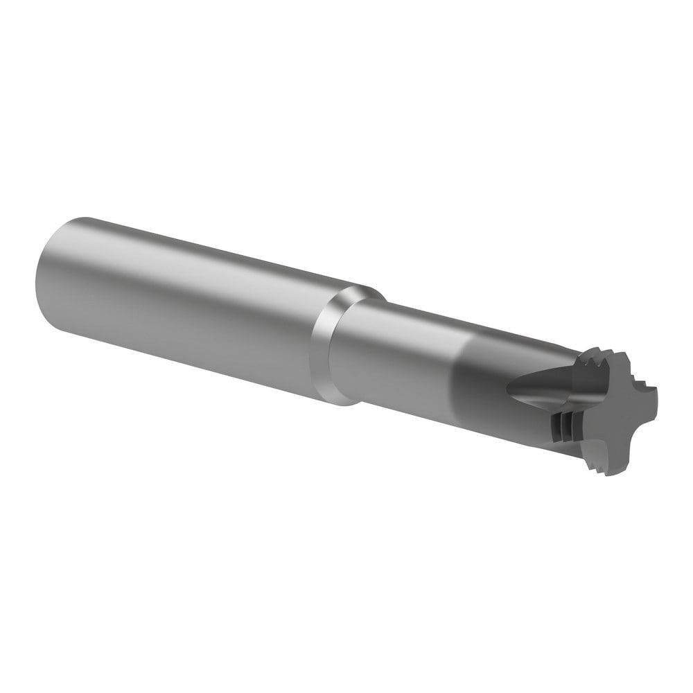 Helical Flute Thread Mills; Material: Carbide ; Thread Size (Inch): 7/8 ; Thread Type: UN ; Shank Diameter (mm): 16.0000 ; Cutting Diameter (mm): 15.75 ; Length of Cut (mm): 44.4500