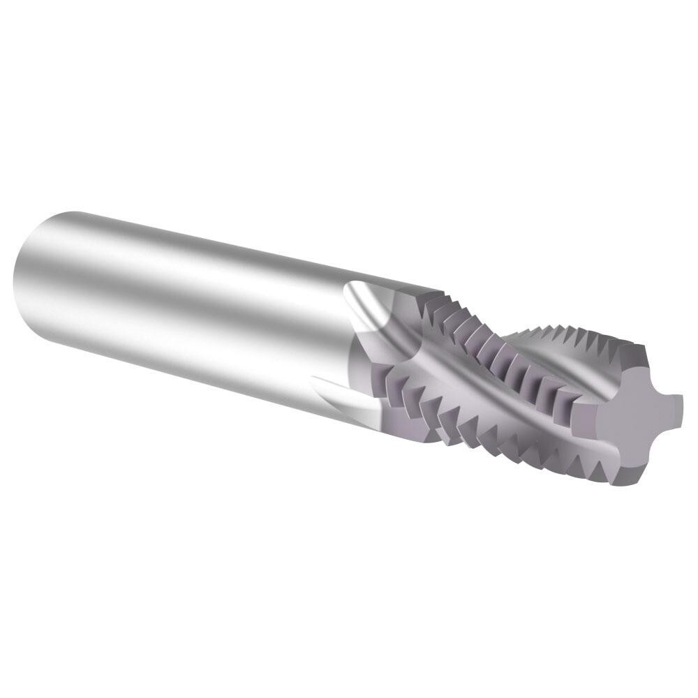 Helical Flute Thread Mill: 2-1/2 - 8, Internal & External, 4 Flute, 3/4