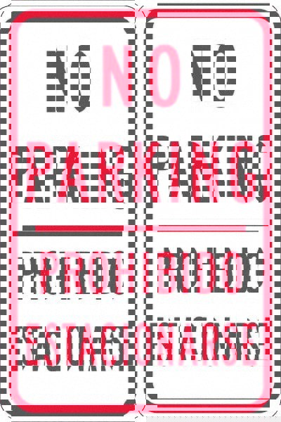 No Parking Prohibido Estacionarse,