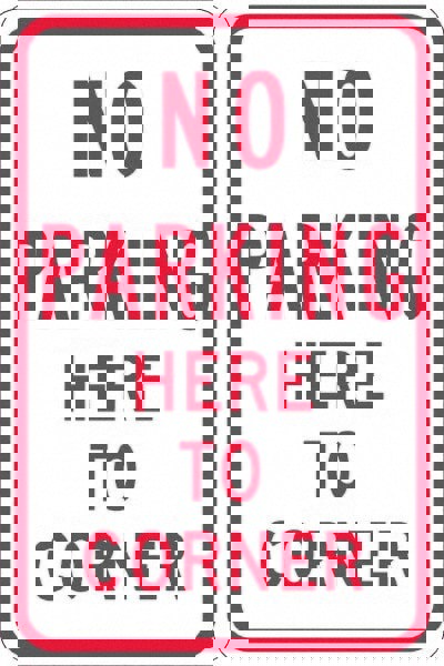 Tow Away Sign: Rectangle, 