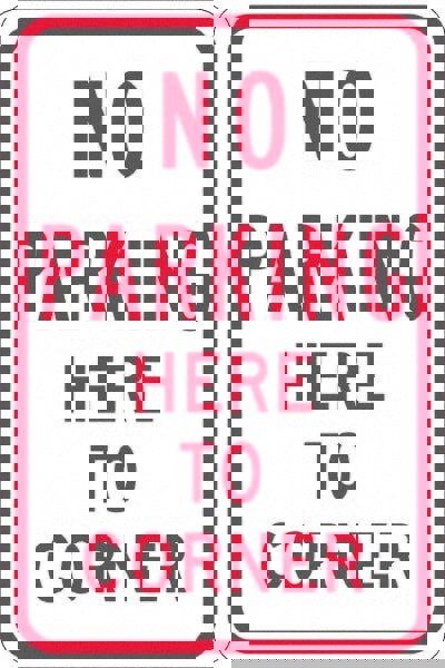 No Parking Here To Corner,