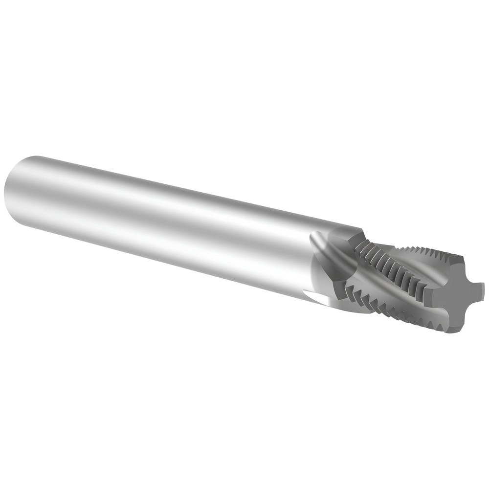 Helical Flute Thread Mill: Internal/External, 4 Flute, 10.00 mm Shank Dia, Solid Carbide