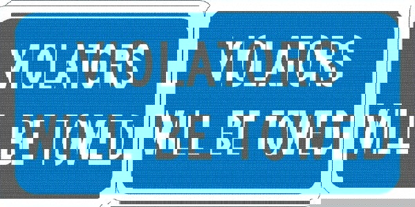 Tow Away Sign: Rectangle, 