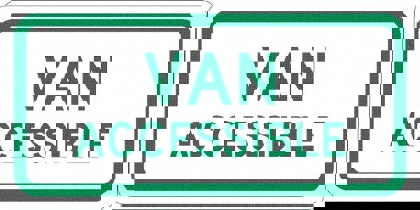 ADA Traffic & Parking Sign: Rectangle, 