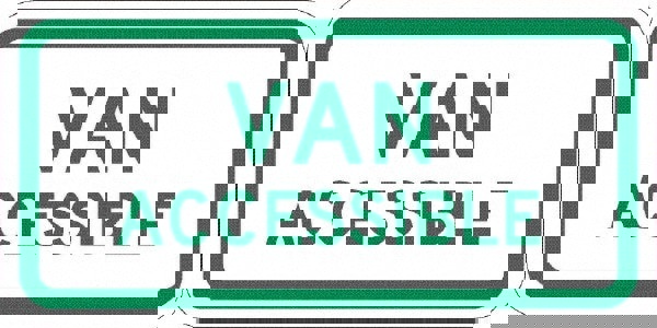 ADA Traffic & Parking Sign: Rectangle, 