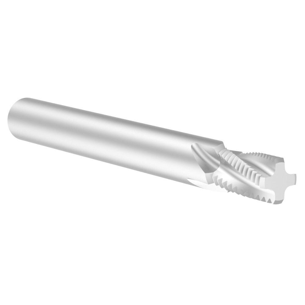 Helical Flute Thread Mill: 7/16-20, Internal & External, 4 Flute, 3/8