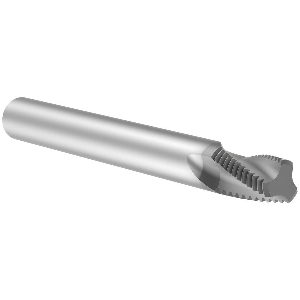 Helical Flute Thread Mill: Internal/External, 3 Flute, 6.00 mm Shank Dia, Solid Carbide