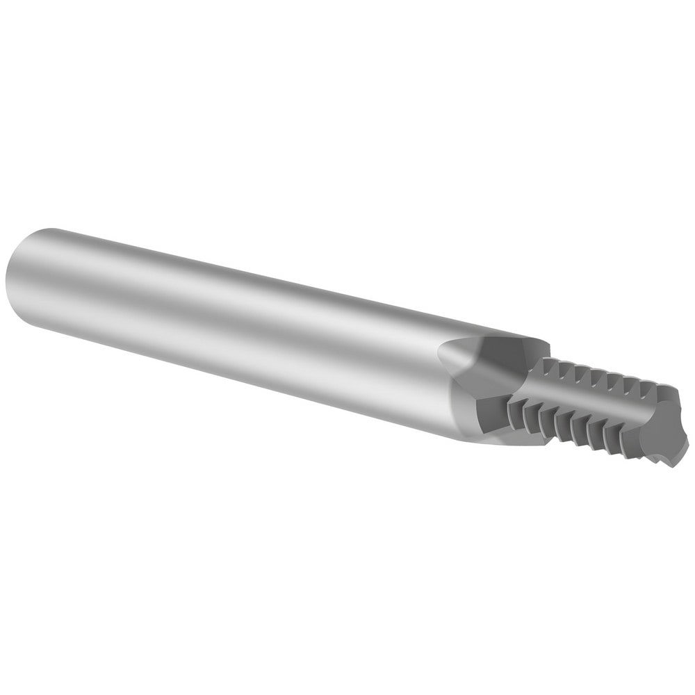Helical Flute Thread Mill: 1/4-20, Internal/External, 3 Flute, 6.00 mm Shank Dia, Solid Carbide
