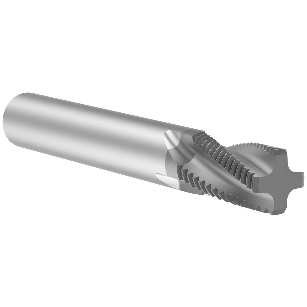Helical Flute Thread Mill: Internal/External, 4 Flute, 10.00 mm Shank Dia, Solid Carbide