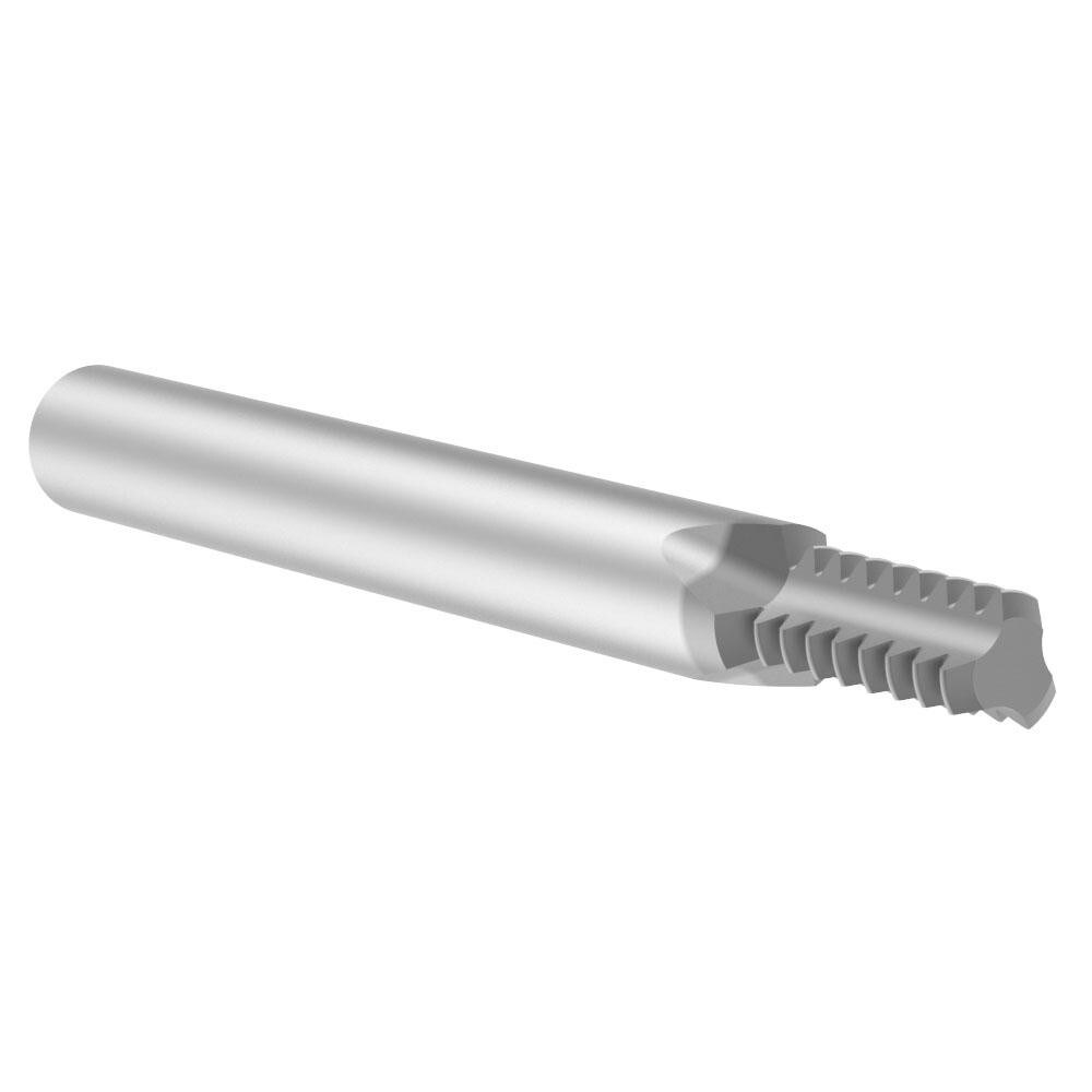 Helical Flute Thread Mill: 5/16-18, Internal & External, 3 Flute, Solid Carbide