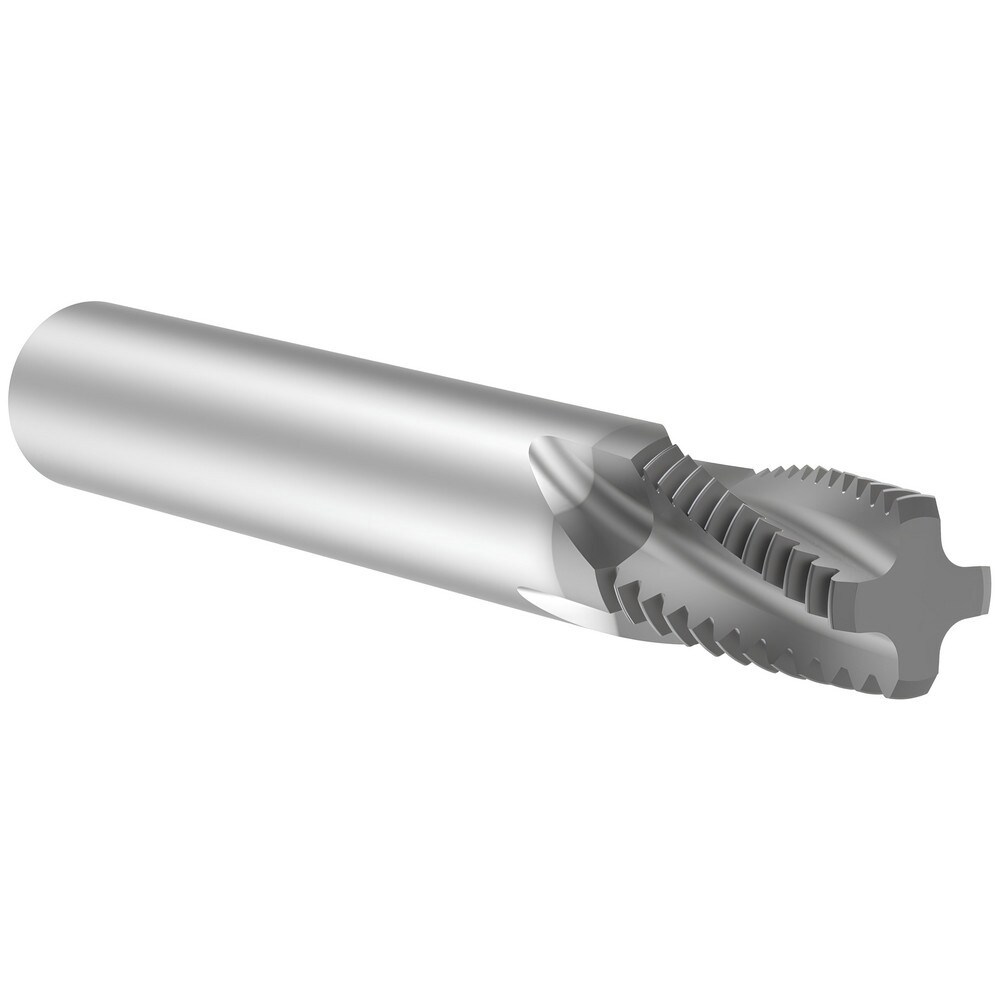Helical Flute Thread Mill: Internal/External, 4 Flute, 12.00 mm Shank Dia, Solid Carbide