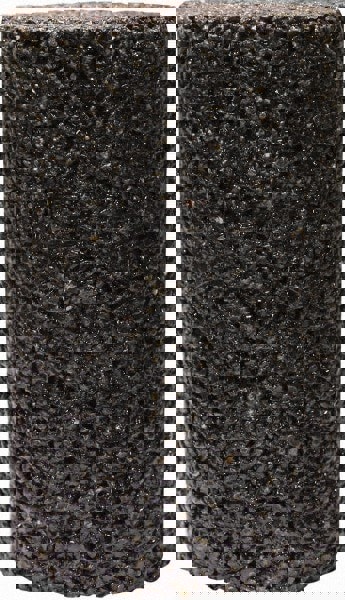 Abrasive Oval Cone: Type 18, Coarse, 3/8-24 Arbor Hole