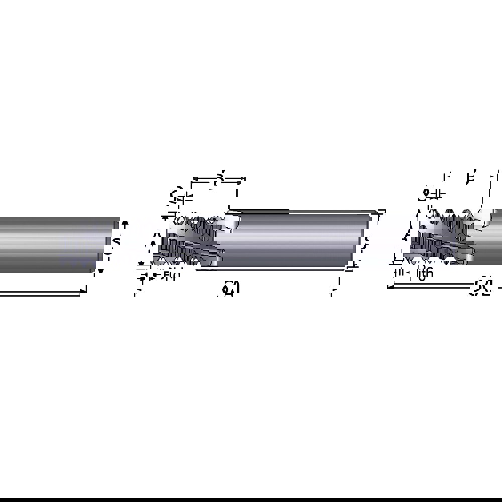 Helical Flute Thread Mill: 3/8-16, Inter
