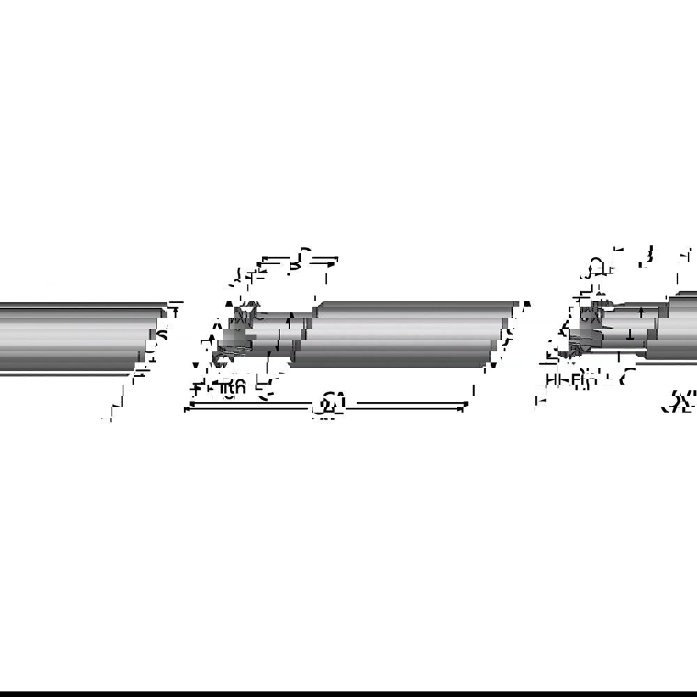 Helical Flute Thread Mill: 1/4-20, Inter