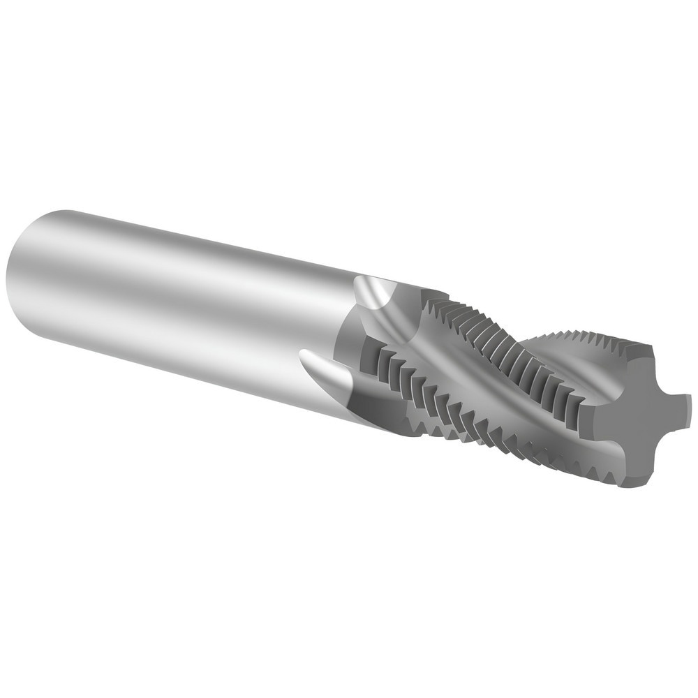 Helical Flute Thread Mill: M14x1.5, Internal/External, 4 Flute, 12.00 mm Shank Dia, Solid Carbide