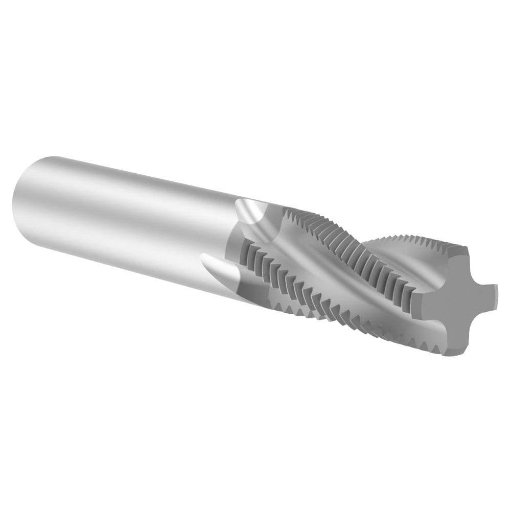 Helical Flute Thread Mill: Internal & External, 4 Flute, Solid Carbide