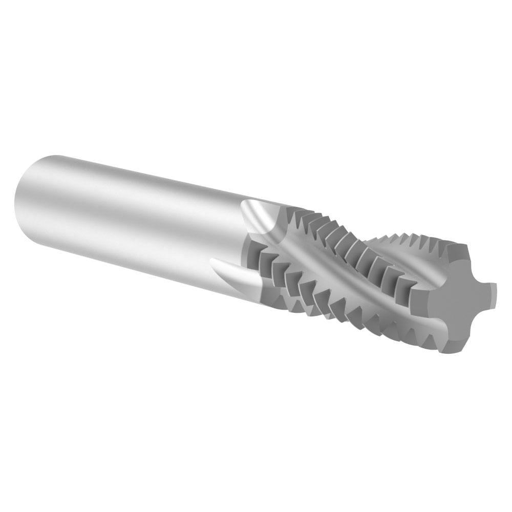 Helical Flute Thread Mill: Internal & External, 4 Flute, Solid Carbide
