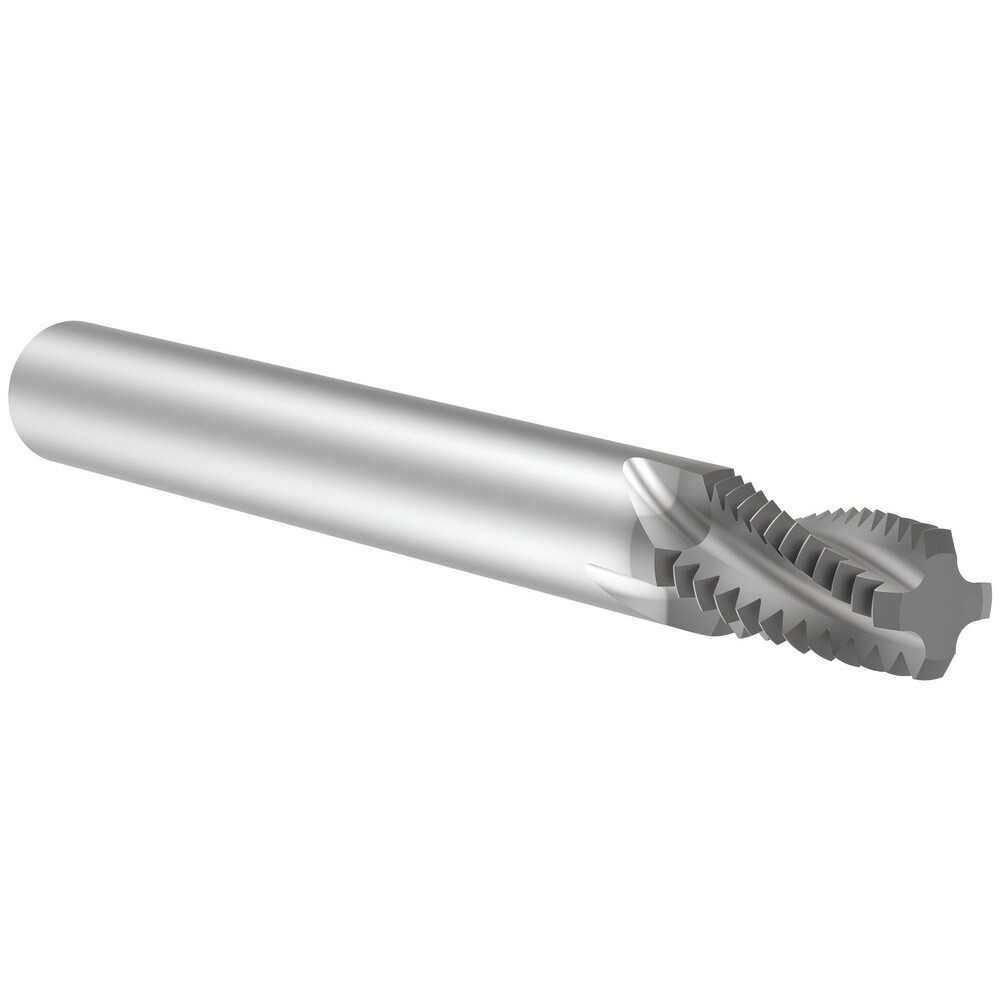 Helical Flute Thread Mill: Internal/External, 4 Flute, 8.00 mm Shank Dia, Solid Carbide
