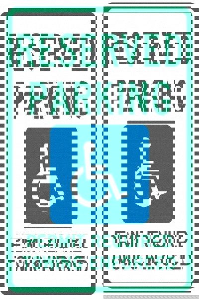 Reserved Parking Permit Required Towing Enforced,