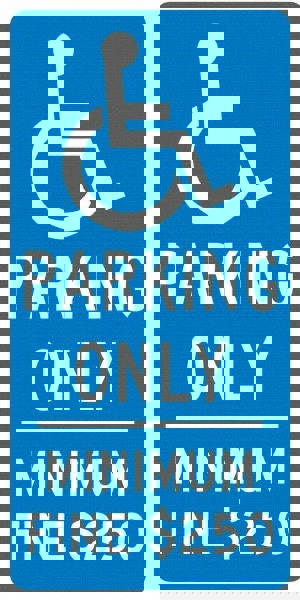 Reserved Parking Sign: Rectangle, 