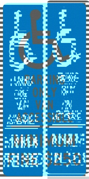 Reserved Parking Sign: Rectangle, 