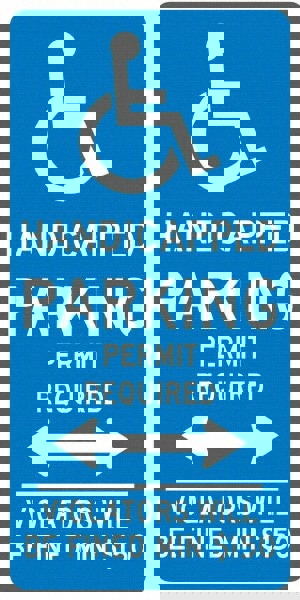 ADA Traffic & Parking Sign: Rectangle, 