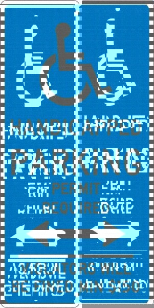 ADA Traffic & Parking Sign: Rectangle, 