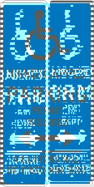 ADA Traffic & Parking Sign: Rectangle, 