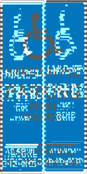 ADA Traffic & Parking Sign: Rectangle, 