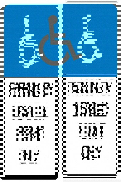 ADA Traffic & Parking Sign: Rectangle, 