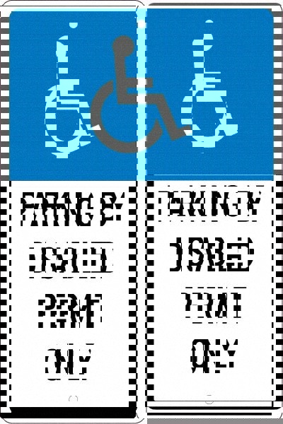 ADA Traffic & Parking Sign: Rectangle, 