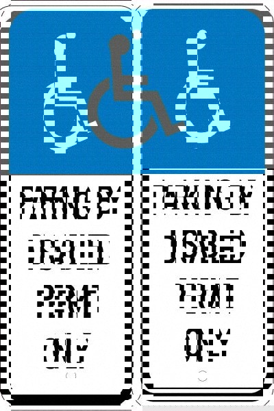 ADA Traffic & Parking Sign: Rectangle, 