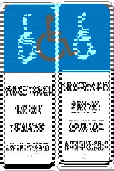 ADA Traffic & Parking Sign: Rectangle, 