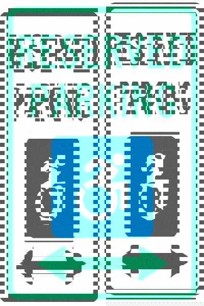 ADA Traffic & Parking Sign: Rectangle, 