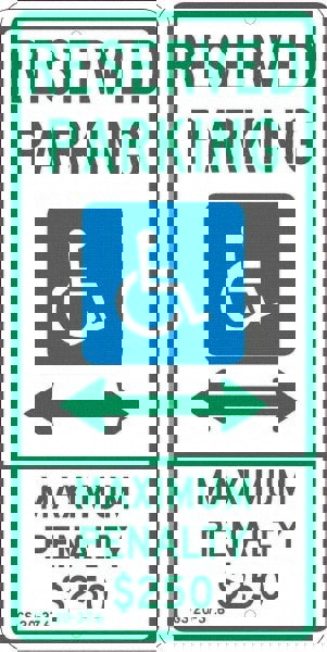 ADA Traffic & Parking Sign: Rectangle, 