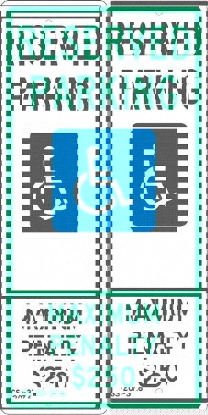 ADA Traffic & Parking Sign: Rectangle, 