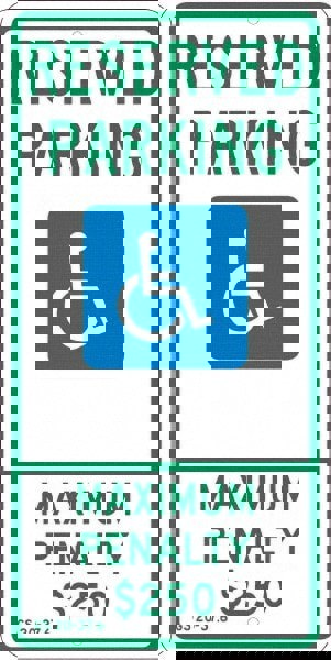 ADA Traffic & Parking Sign: Rectangle, 
