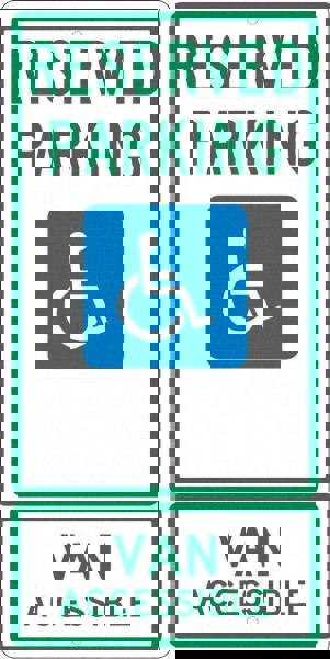 ADA Traffic & Parking Sign: Rectangle, 