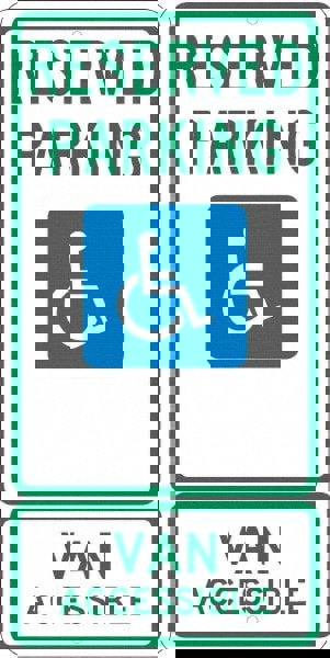 ADA Traffic & Parking Sign: Rectangle, 