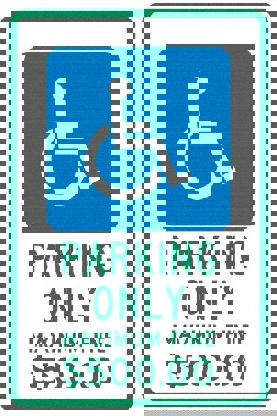 ADA Traffic & Parking Sign: Rectangle, 