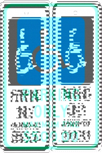 ADA Traffic & Parking Sign: Rectangle, 