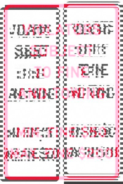 Reserved Parking Sign: Rectangle, 