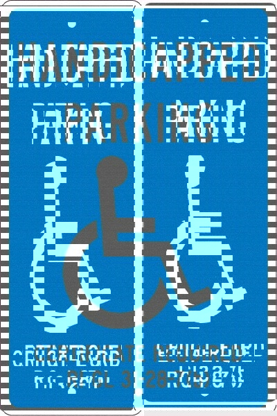ADA Traffic & Parking Sign: Rectangle, 