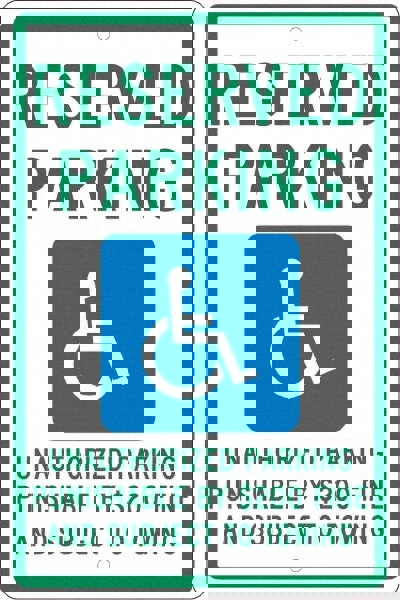 ADA Traffic & Parking Sign: Rectangle, 