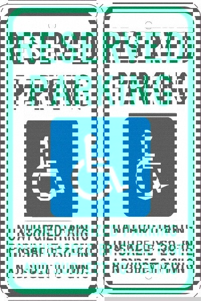 ADA Traffic & Parking Sign: Rectangle, 