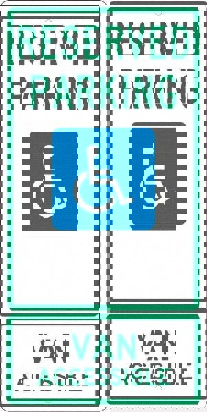 ADA Traffic & Parking Sign: Rectangle, 